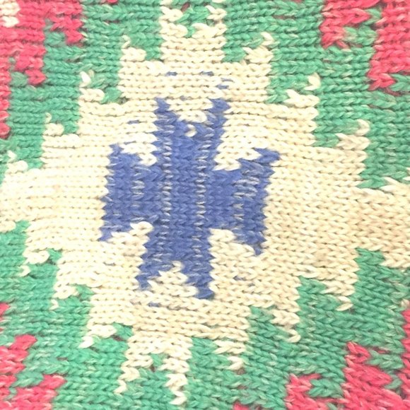 Lauren Ralph Lauren Southwestern Cardigan Sweater Geometric Intarsia S M $398 - Picture 11 of 11
